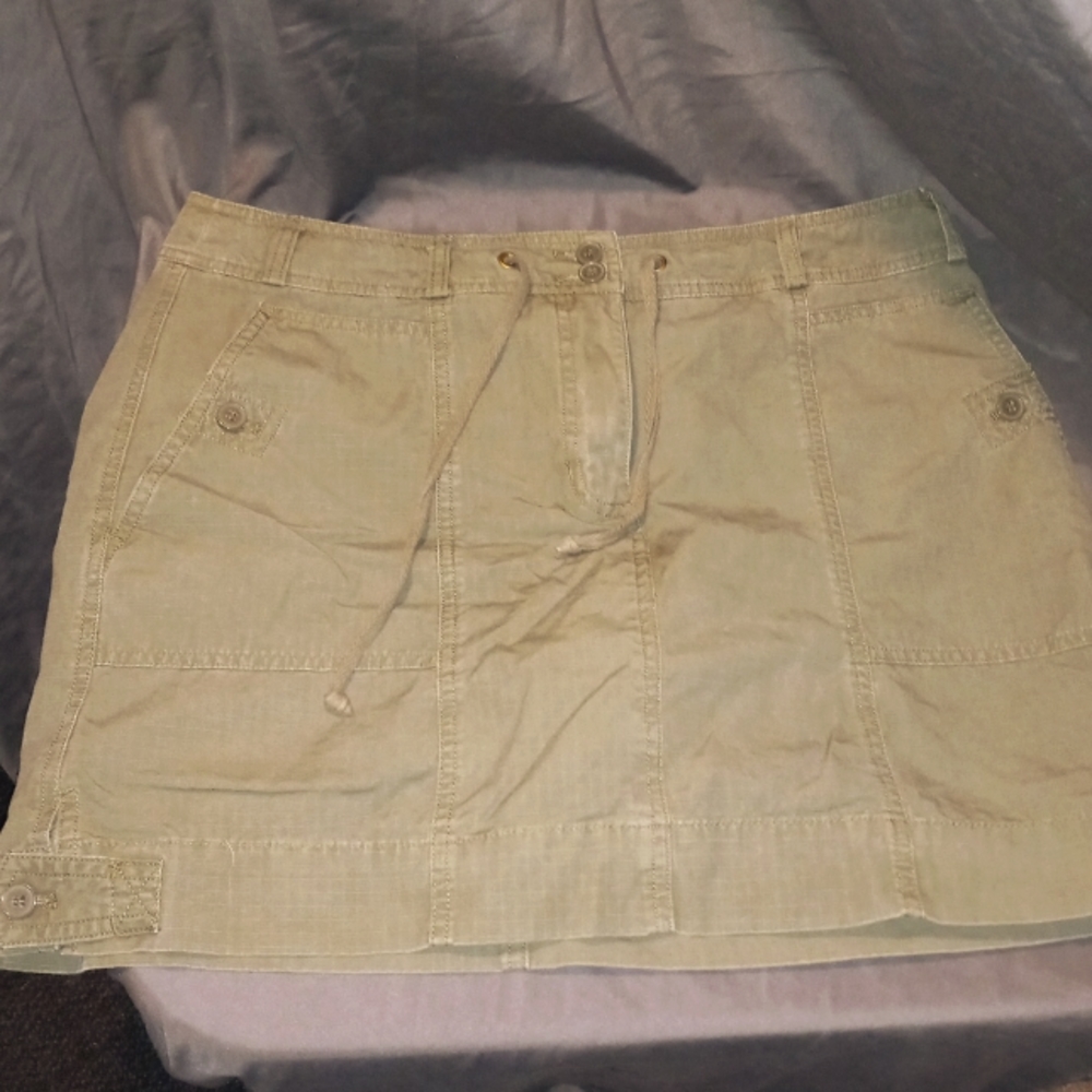 Jones New York Olive Green Skort Skirt Cargo
